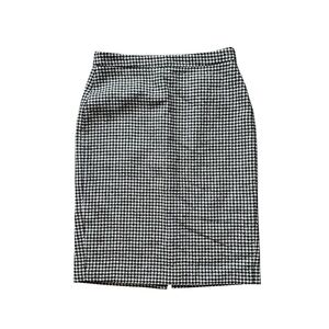 Moon British x Pure Collection Wool Houndstooth Skirt